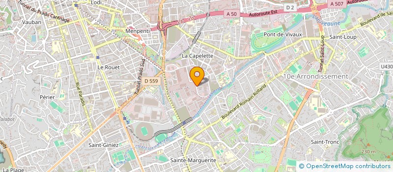 localisation de l'entreprise KINE SPORT 13  MARSEILLE