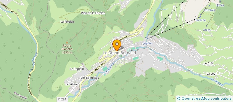 localisation de l'entreprise KINE SPORT GRAND-BORNAND  LE GRAND-BORNAND