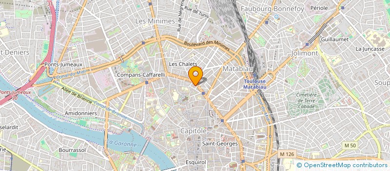 localisation de l'entreprise KINE SPORT JEANNE D'ARC  TOULOUSE
