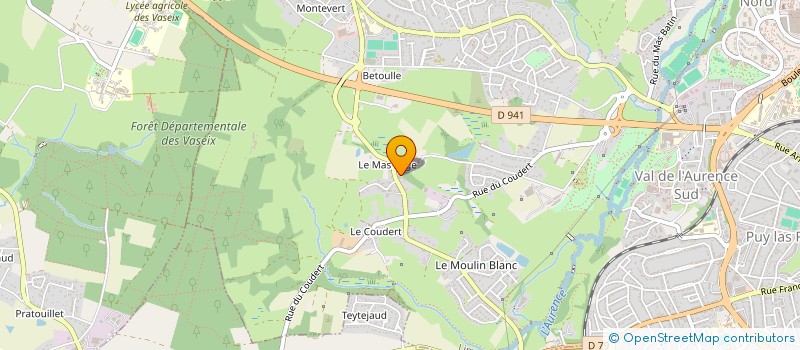 localisation de l'entreprise KINE SPORT LIMOGES LANDOUGE à LIMOGES