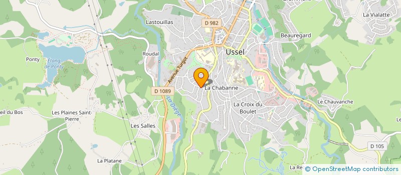 localisation de l'entreprise KINE SPORT SANTE 19 à USSEL