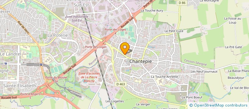 localisation de l'entreprise KINE SPORT SANTE  CHANTEPIE