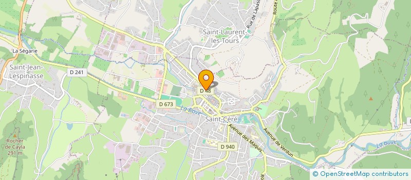 localisation de l'entreprise KINE ST-C  SAINT-CERE