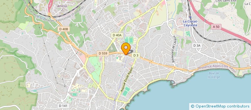 localisation de l'entreprise KINE VOIE DOUCE  LA CIOTAT