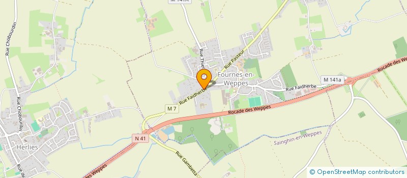 localisation de l'entreprise KINE WEPPES  FOURNES-EN-WEPPES