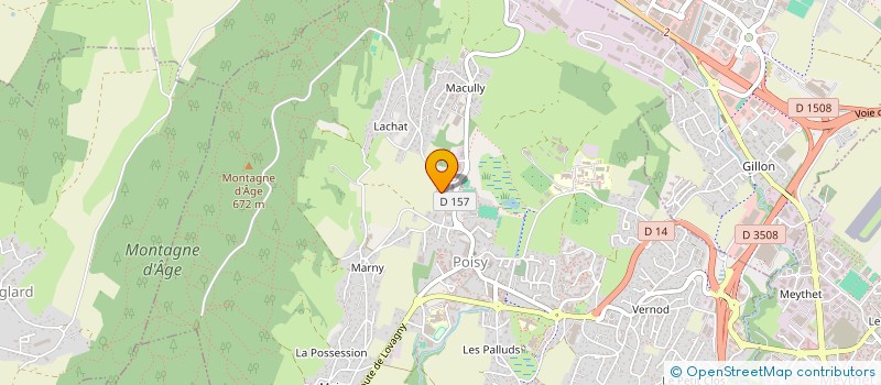 localisation de l'entreprise KINEACTIV'  POISY