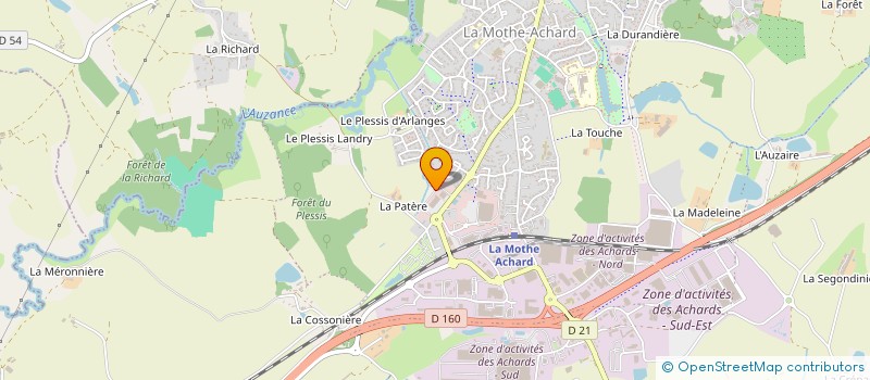 localisation de l'entreprise KINEBM à LES ACHARDS