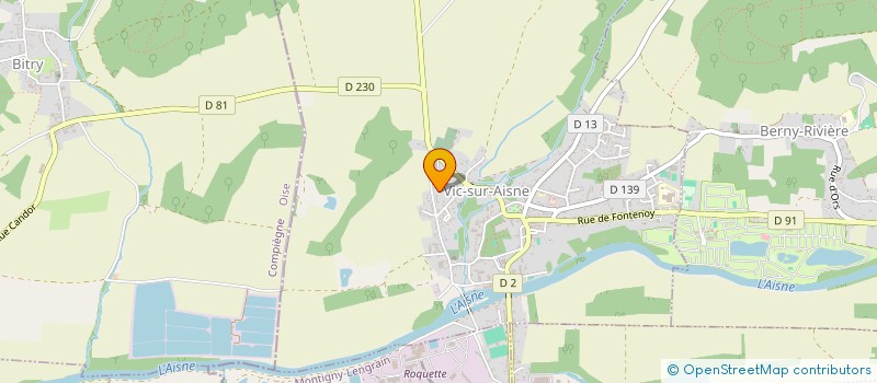 localisation de l'entreprise KINECBAP  VIC-SUR-AISNE