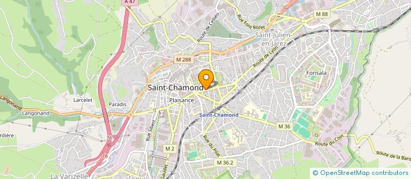localisation de l'entreprise KINEFORM à SAINT-CHAMOND