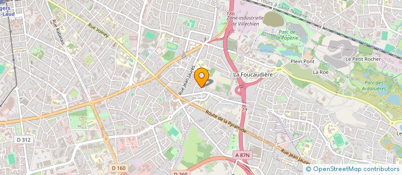localisation de l'entreprise KINEFORM-JUSTICES à ANGERS