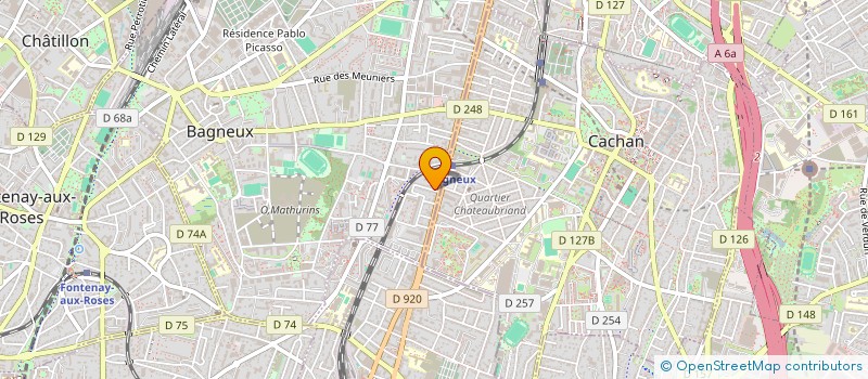 localisation de l'entreprise KINEKIMA  BAGNEUX
