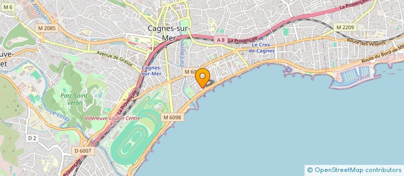 localisation de l'entreprise KINEKOR à CAGNES-SUR-MER