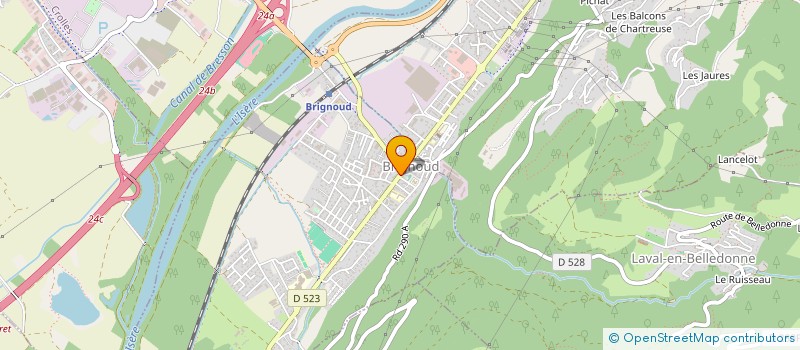 localisation de l'entreprise KINEL  VILLARD-BONNOT