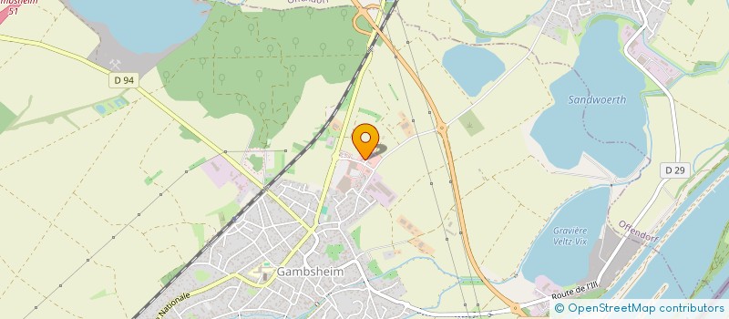 localisation de l'entreprise KINELOU  GAMBSHEIM