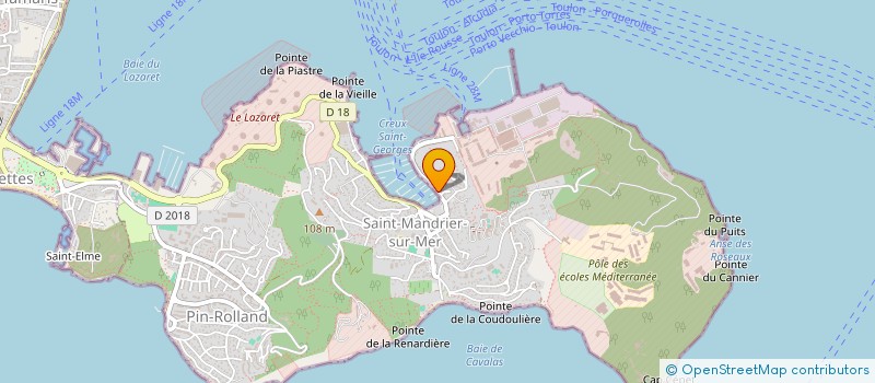 localisation de l'entreprise KINEMA-FILM à SAINT-MANDRIER-SUR-MER