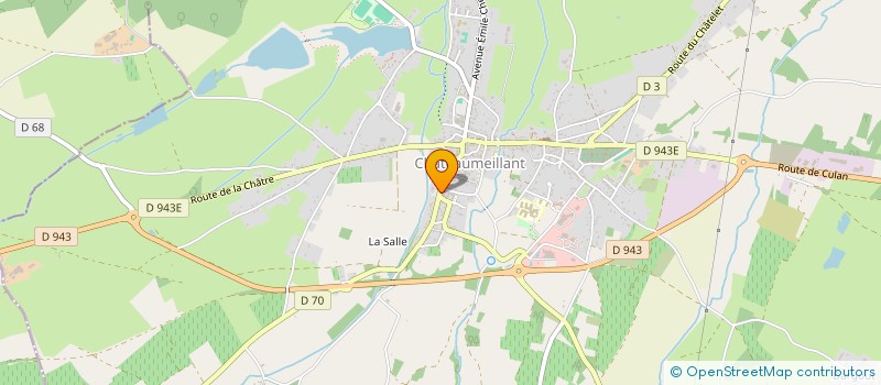 localisation de l'entreprise KINEMAG  CHATEAUMEILLANT