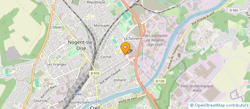 localisation de l'entreprise KINEMED  NOGENT-SUR-OISE