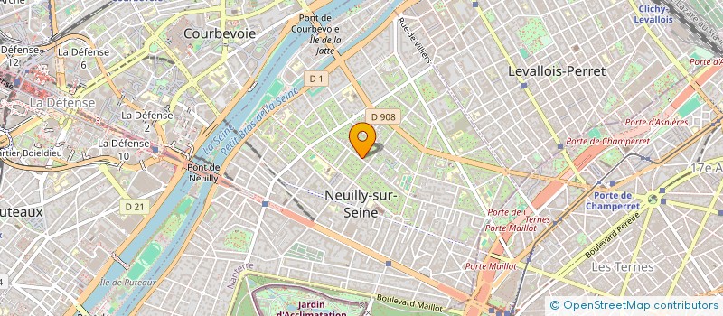 localisation de l'entreprise KINEMIA à NEUILLY-SUR-SEINE