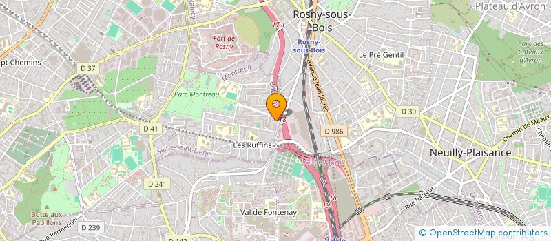 localisation de l'entreprise KINEMICILE à MONTREUIL