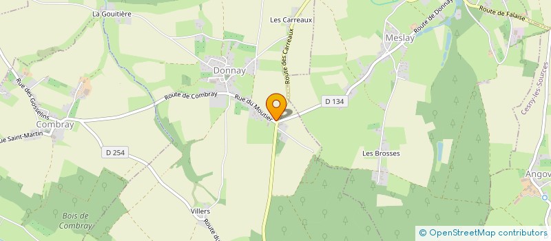 localisation de l'entreprise KINEO  DONNAY