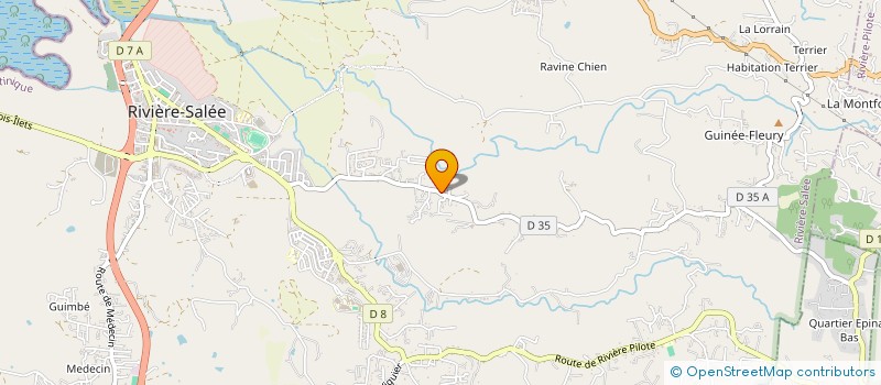 localisation de l'entreprise KINEO MARTINIQUE  RIVIERE-SALEE