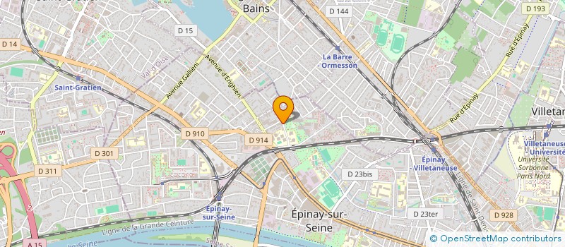 localisation de l'entreprise KINEORG à EPINAY-SUR-SEINE