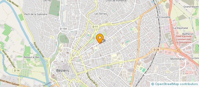 localisation de l'entreprise KINEOSTEO à BEZIERS
