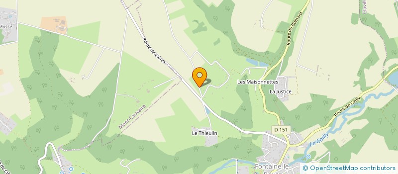 localisation de l'entreprise KINEOSTEO DE BOSC LE HARD  FONTAINE-LE-BOURG