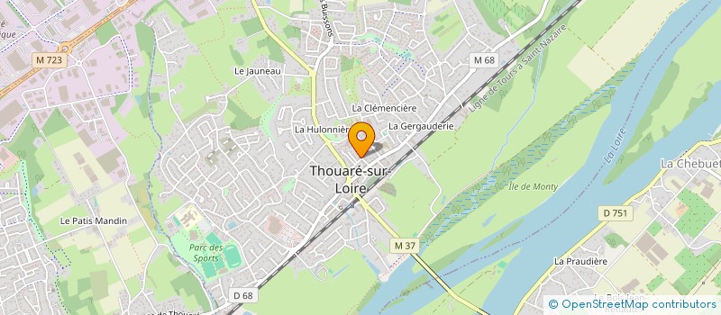 localisation de l'entreprise KINEPHAR  THOUARE-SUR-LOIRE