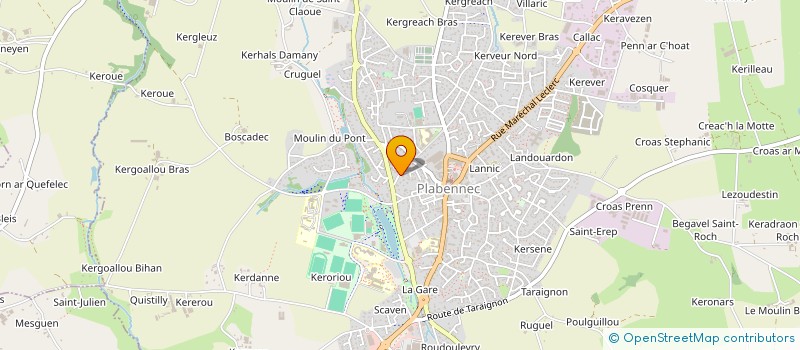 localisation de l'entreprise KINEPRO  PLABENNEC