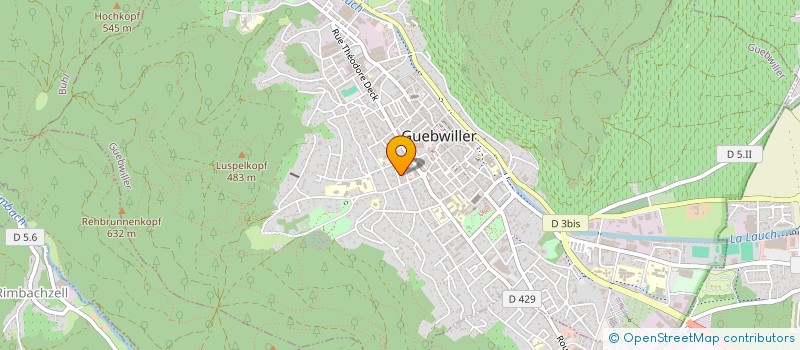 localisation de l'entreprise KINEPRO  GUEBWILLER