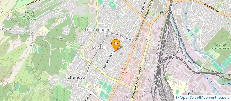 localisation de l'entreprise KINEPROSOFT à CHENOVE