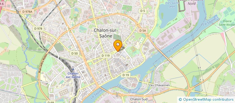 localisation de l'entreprise KINERGIE à CHALON-SUR-SAONE