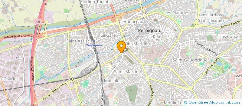 localisation de l'entreprise KINEROSE  PERPIGNAN