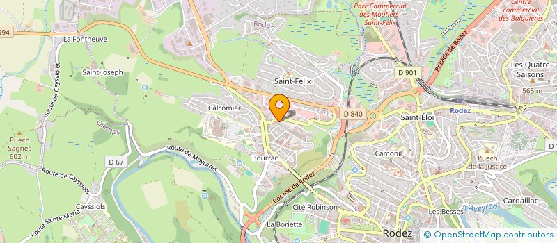 localisation de l'entreprise KINERUN RUTHENOISE  RODEZ