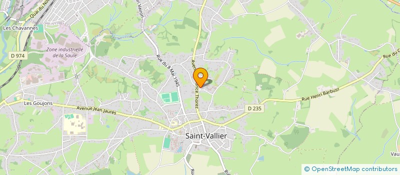 localisation de l'entreprise KINES+ 71  SAINT VALLIER