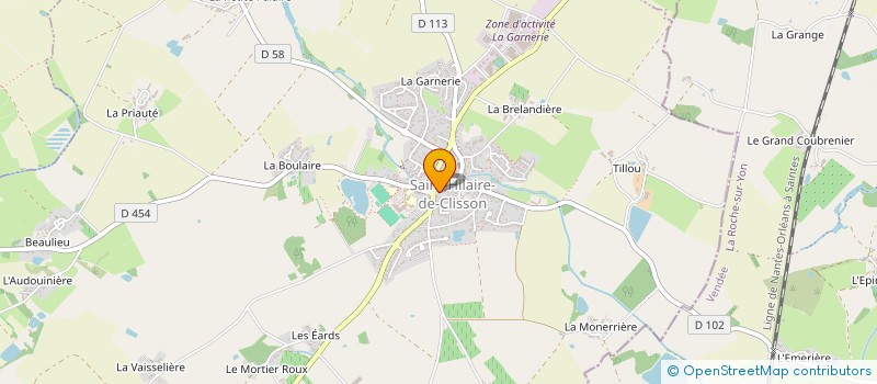 localisation de l'entreprise KINES CLISSON  SAINT-HILAIRE-DE-CLISSON