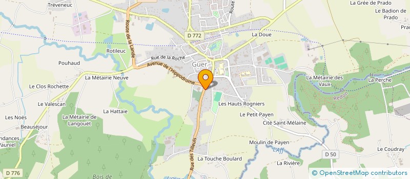 localisation de l'entreprise KINES DE GUER  GUER