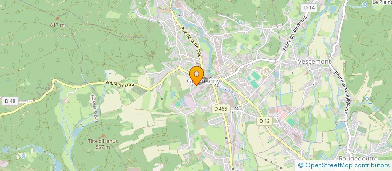 localisation de l'entreprise KINES DU BALLON  GIROMAGNY