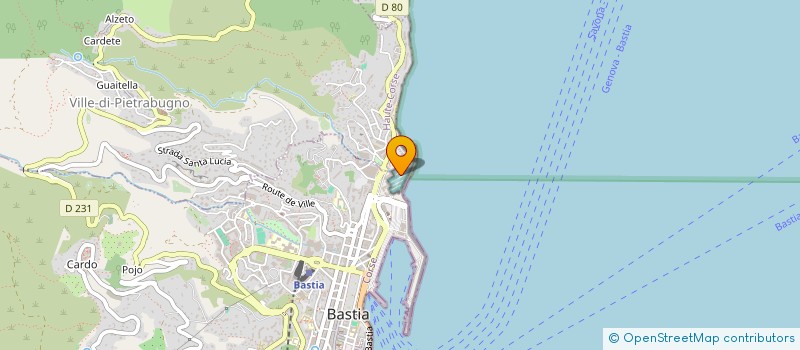 localisation de l'entreprise KINES DU MONDE à BASTIA