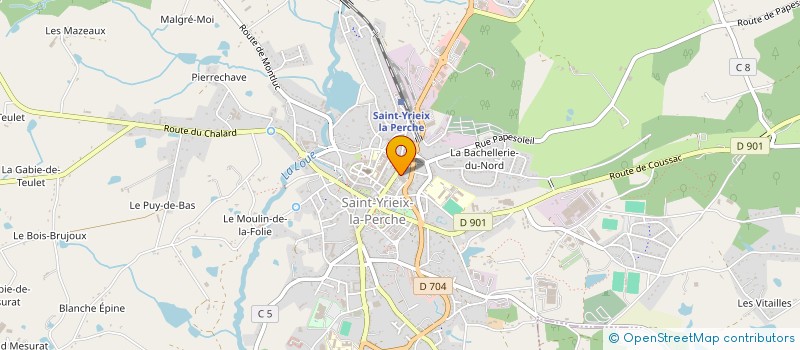 localisation de l'entreprise KINES DU PAYS AREDIEN à SAINT-YRIEIX-LA-PERCHE