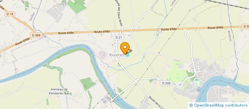 localisation de l'entreprise KINES L&R DE RIVIERES  RIVIERES