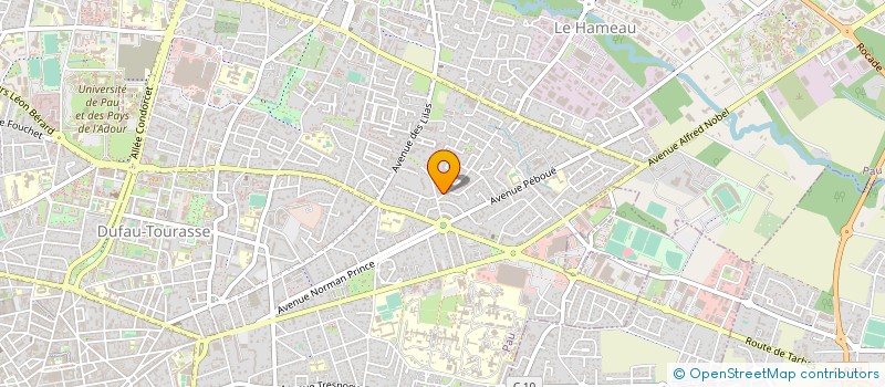 localisation de l'entreprise KINES LARRIBAU à PAU