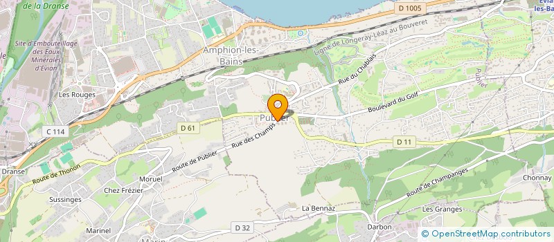 localisation de l'entreprise KINES PUBLIER  PUBLIER