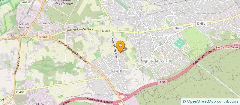 localisation de l'entreprise KINES SOLIDAIRES SANS FRONTIERES à GIGNAC-LA-NERTHE