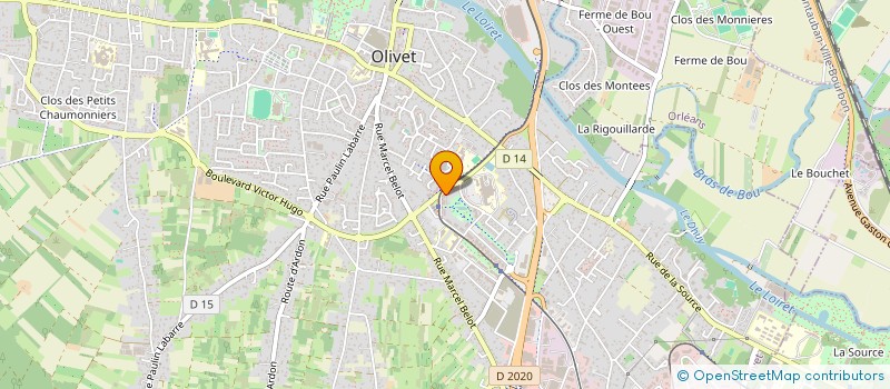 localisation de l'entreprise KINES VICTOR HUGO  OLIVET