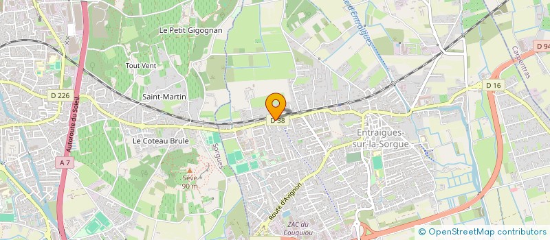 localisation de l'entreprise KINESANTE ENTRAIGUES  ENTRAIGUES-SUR-LA-SORGUE