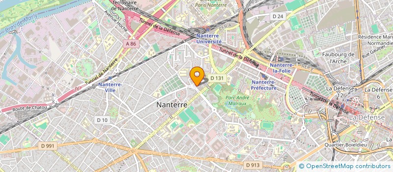 localisation de l'entreprise KINESI DEFENSE  NANTERRE