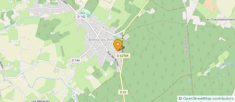 localisation de l'entreprise KINESIO-BRET'  BRETTE-LES-PINS