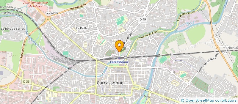 localisation de l'entreprise KINESIS à CARCASSONNE